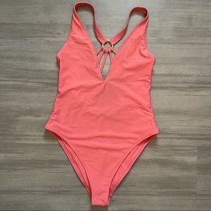 Asos one piece Coral swimsuit 🩱 with detail back